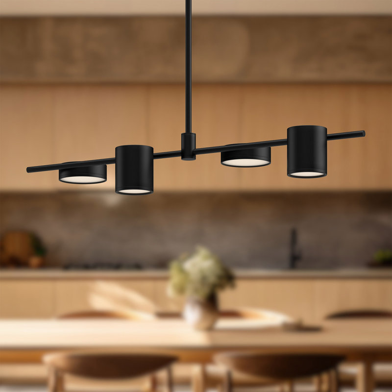 Jayden 4 - Light LED Pendant, Black