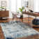 Wyona Power Loom Dark Blue/White/Charcoal Rug