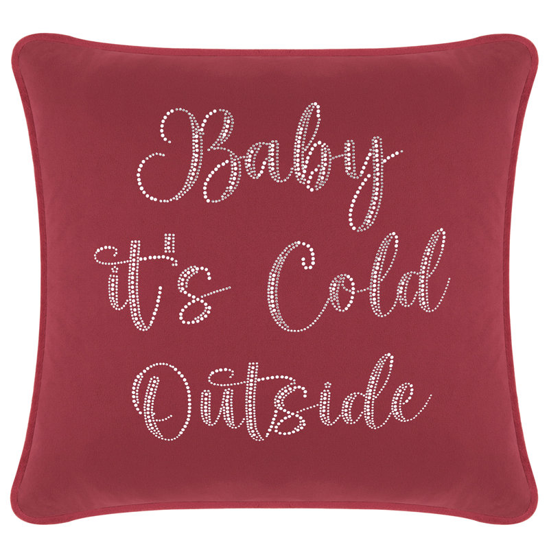 Coussin Sparkles Home Strass | Rembourrage en plumes | Luxe, Carré 20 po, Velours bourgogne