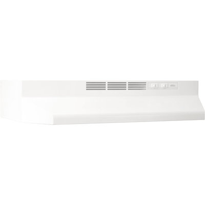 Broan NuTone 24" Steel 360 CFM Ductless (Non-Vented) Under Cabinet Range Hood with Charcoal Filter