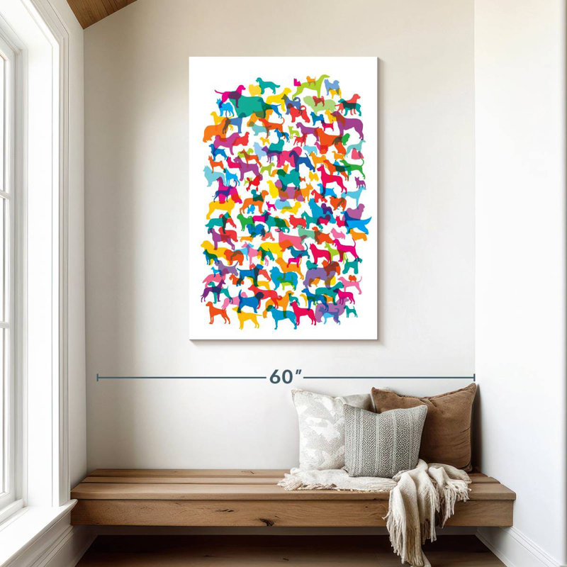 Brampt Dogs I, 45" H x 30" W
