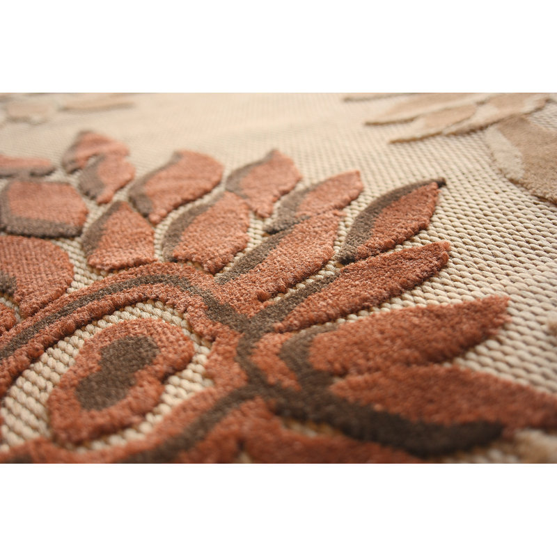 Tapis sable / brun Giannetto, 5 pi 2 po x 7 pi 6 po