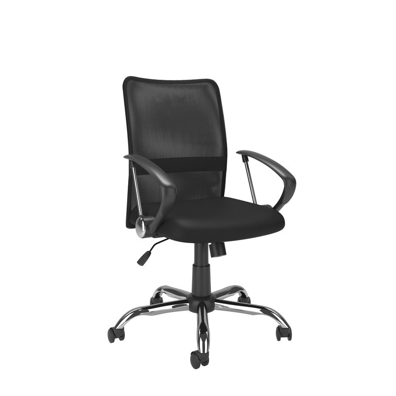 Hubbert Mesh Swivel Task Ofiice Chair, Black
