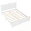 Grand lit plateforme avec lattes de soutien et structure solide-908468807