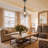 Ambrose 1 - Light Matte Black Pendant Wooden Chandelie Farmhouse Pendant Lighting Fixtures