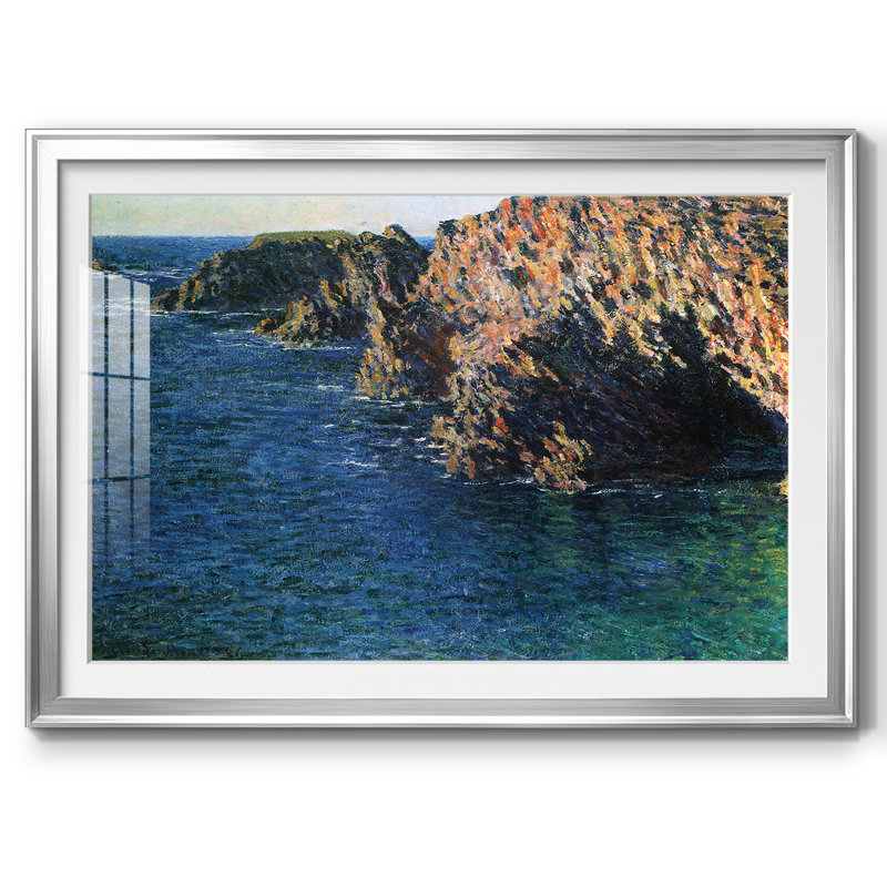 Port, impression sur papier encadrée, Argent, H 15 po x l 21 po x P 1,5 po