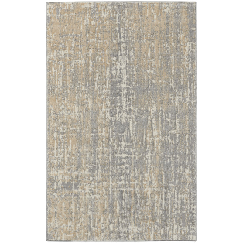 Abstract Area Rug, Rectangle 3'2" x 5'