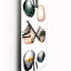 Horloge murale six pierres de mer abstraites-333353858