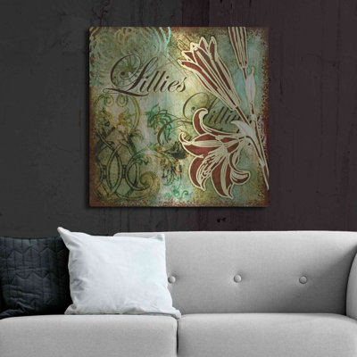 Lark Manor ™ «Lilies 1» par Viv Eisner, art mural en métal
