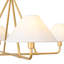 4-Light Cone Shaded Chandelier 