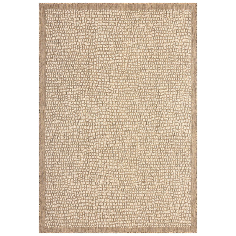Tapis d'intérieur / extérieur brun Tommy Bahama Marlin, Rectangle 7 pi 10 po x 10 pi 2 po