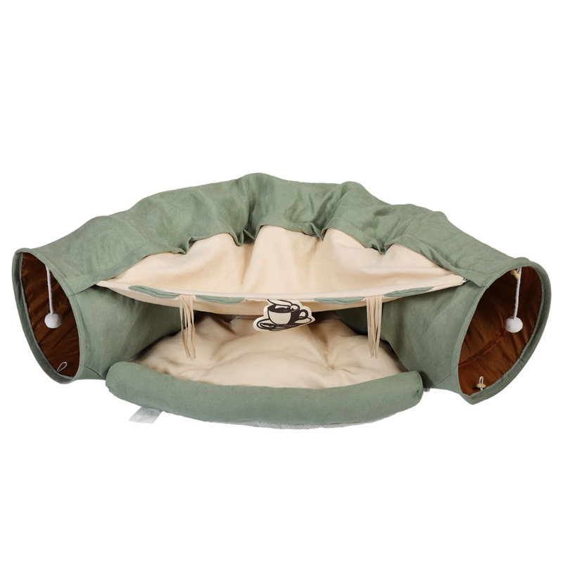 Nid pour animaux de compagnie avec tunnel télescopique