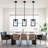 1-Light Dimmable Black Cage Single Pendant Light