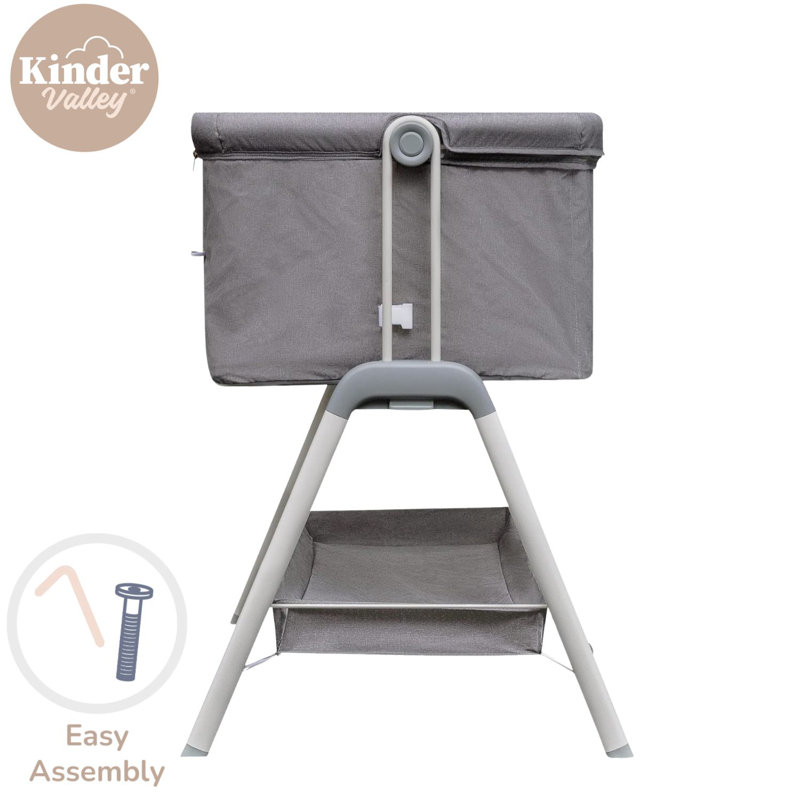 Snoozie Cot Bed, Dark Grey