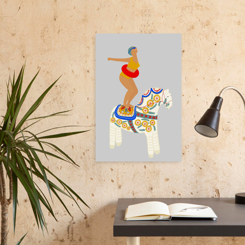 Art contemporain Art cheval contemporain, H 24 po x l 16 po