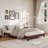 Full Size Platform Bed Frame,Wood Construction, 9-Inch Height, Headboard-Free Design, Modern Bedroom