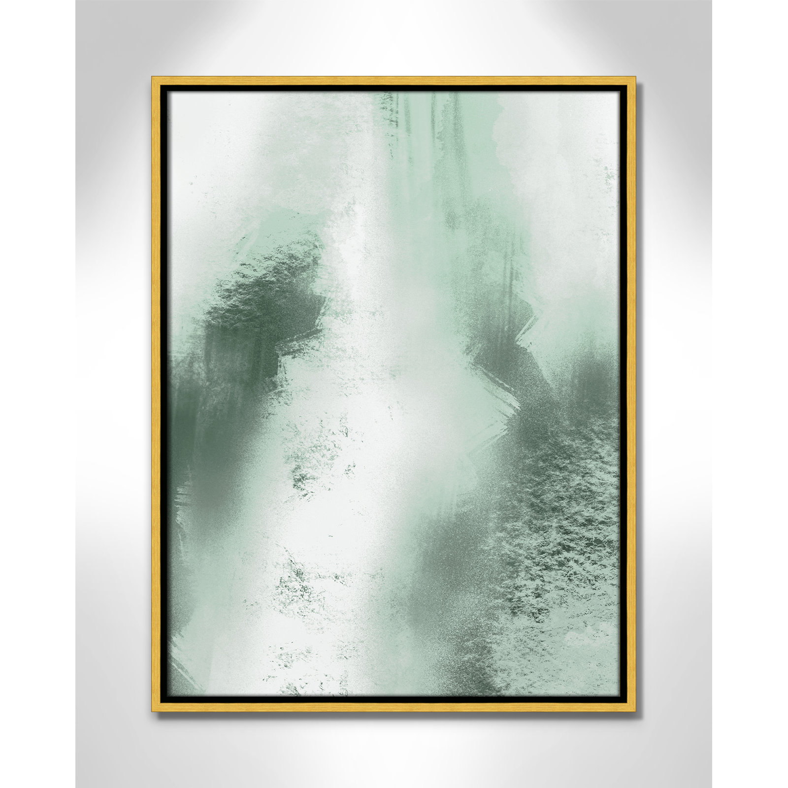 Quietude Smudges I Print by Marcus Prime, 19.5'' W x 25.5'' H, Gold Floater