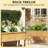 Self-Draining Raised Garden Bed,Elevated Wood Planter With Trellis For Climbing Plants,With Legs And Drainage Holes