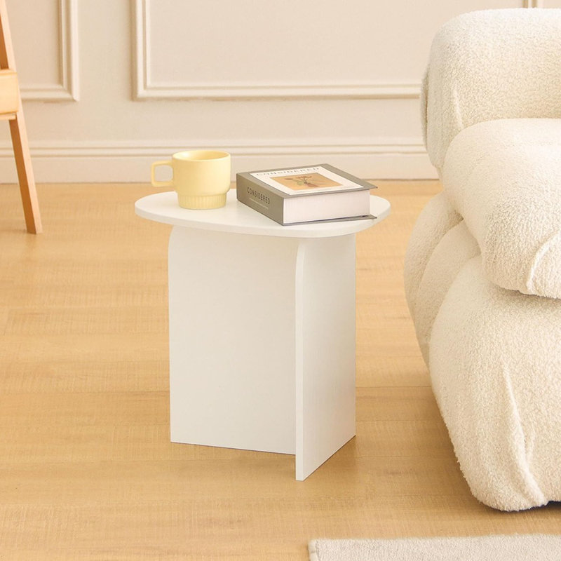 Petite table de bout blanche blanche