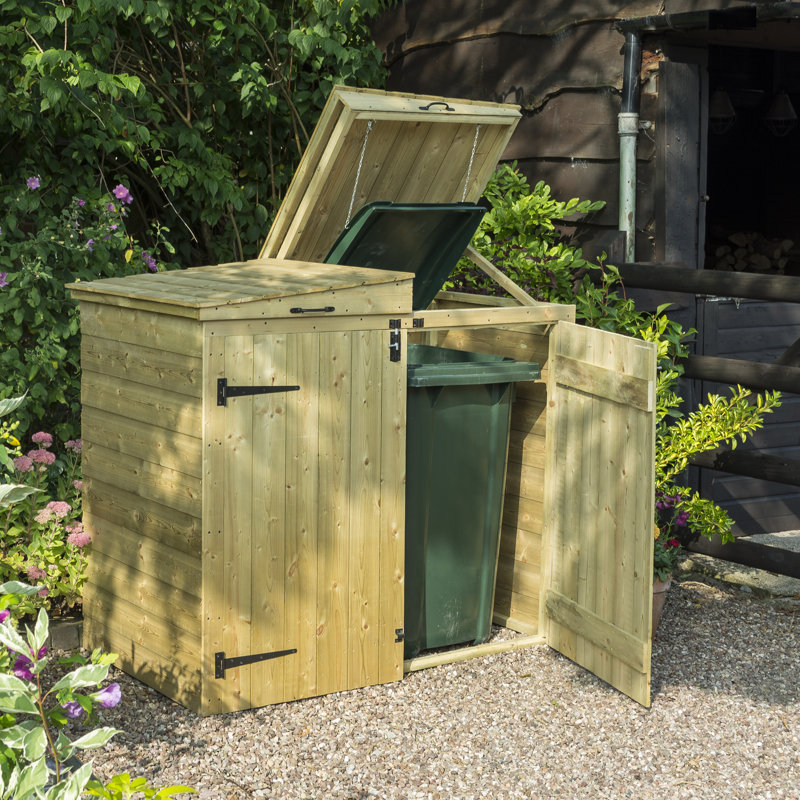 Wooden Double Bin Store