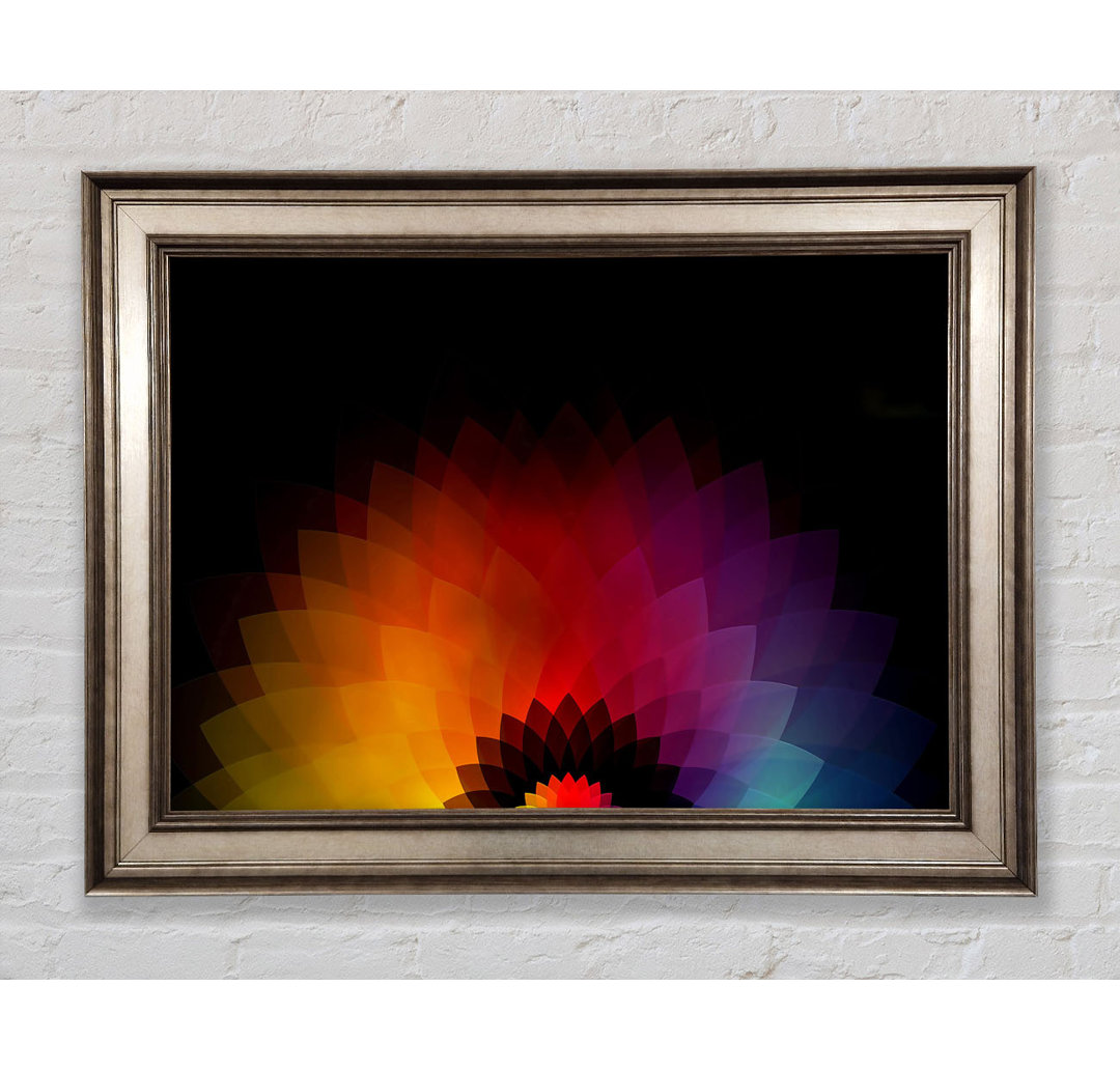 Gerahmtes Wandbild Rainbow Pyramids