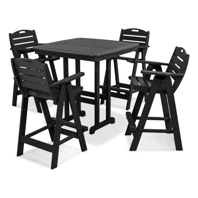 POLYWOOD Nautical 5-Piece Bar Set
