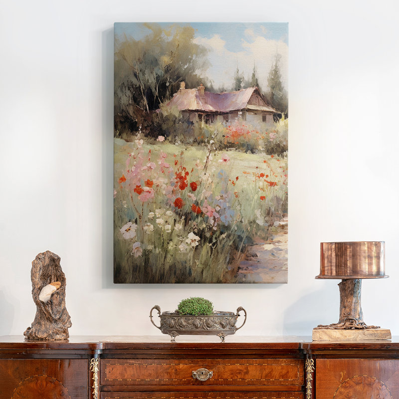 Framed On Canvas Print, 28" H x 19" W