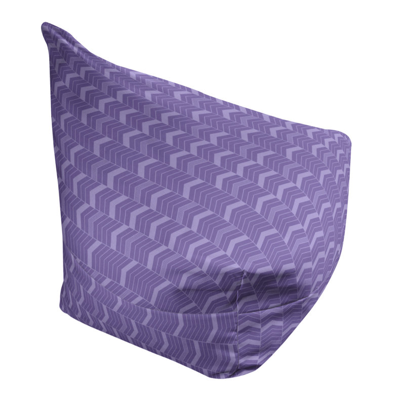 Fauteuil à billes standard &, H 38 po x L 42 po x P 29 po, Orchidée foncée, Bourre en polyester