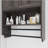Bathroom Wall Cabinet with Doors,Adjustable Shelf,Towel Bar and Paper Holder, Over The Toilet Storage Cabinet, Medicine Cabinet for Bathroom-Grey-434927947