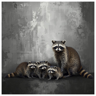 Family Of Raccoons Bedding Raccoons Bedspread Wildlife