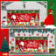 Bannière de porte de garage rouge Merry Christmas