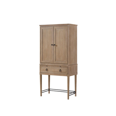 Bar Cabinet in Sand Colored Finish