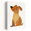«Sweet Sitting Dog», impression d'art mural minimaliste-481401608