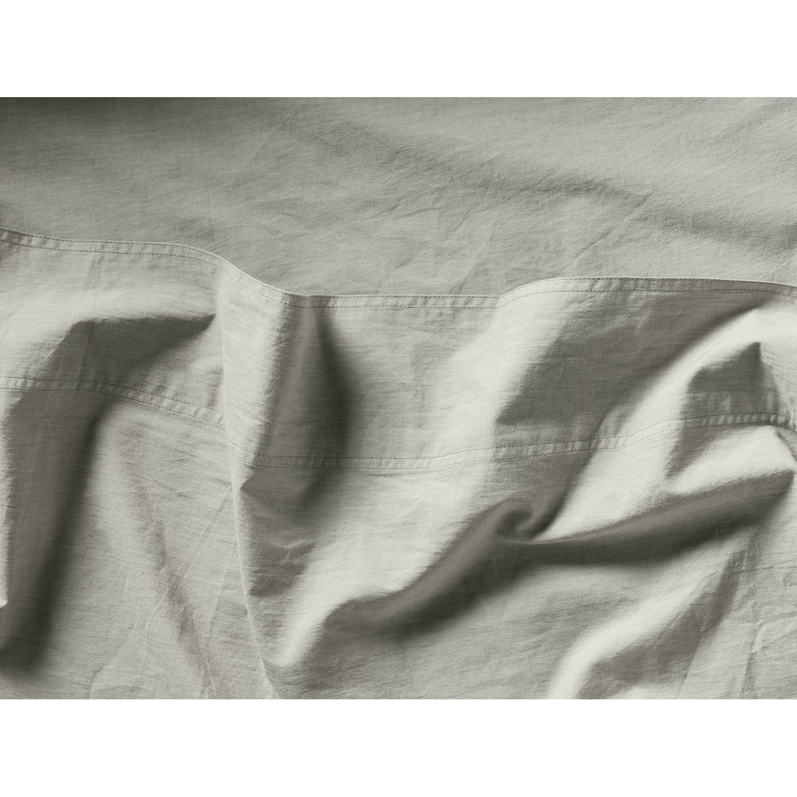 Organic Cotton Percale Duvet Cover, Full/Queen Duvet Cover, Pewter