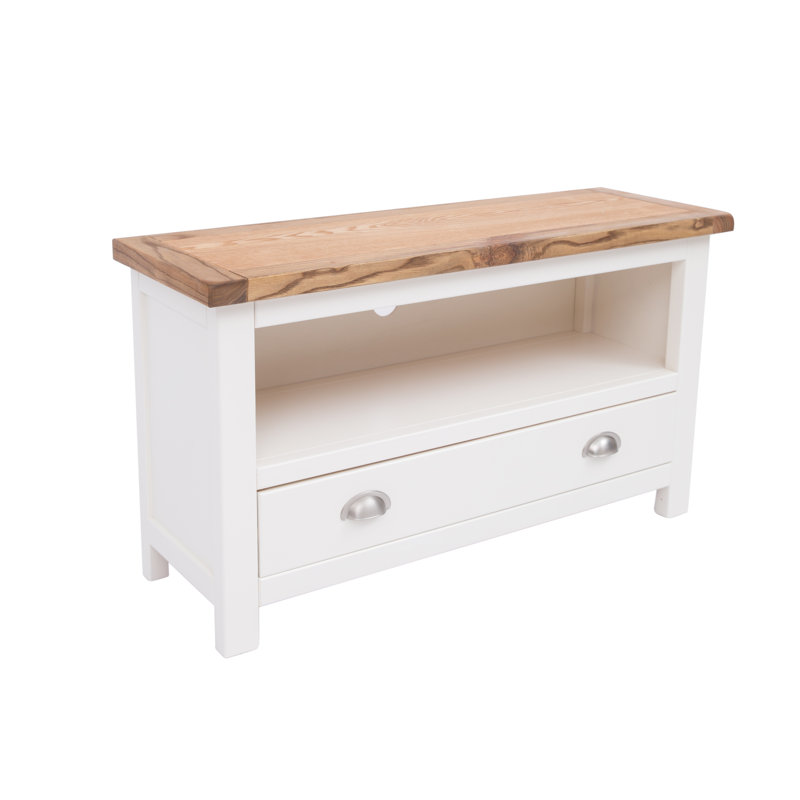 Vega TV Stand for TVs up to 48", White/Brown