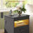 Nightstand With Charging Station And Led Light, Modern Bedside Table With Lockable Sliding Tabletop, Storage Drawers And Open Shelves, Side Table For Bedroom And Home Office, Black-144126062