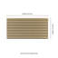 Panneau mural acoustique beige chaud 24 po x 48 po SereniSlats, panneau isolant à lattes de bois cannelées 3D-125372151