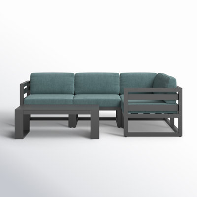Smith 5 Piece Sectional Seating Group with Sunbrella® Cushions