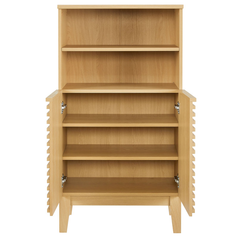 Render Freestanding Bathroom Storage Cabinet, Oak