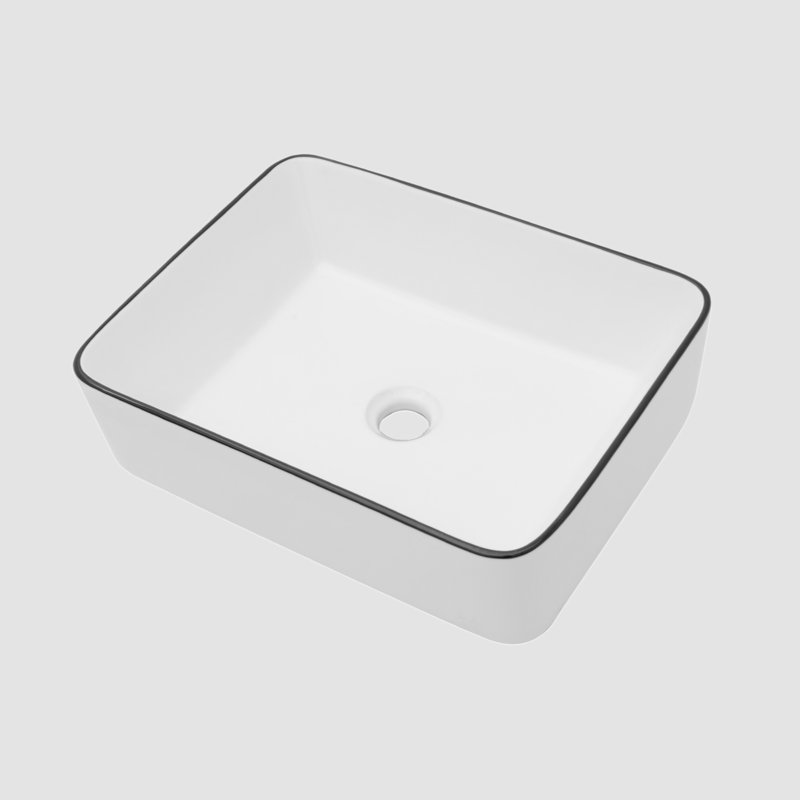 Go Peak Track 12'' Ceramic Rectangular Bathroom Sink