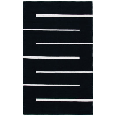 Striped Cotton Hand Woven Area Rug