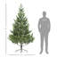 Arbre de Noël de 6 pi avec aspect réaliste, 1933 pointes, installation rapide, ignifuge, base en acier stable, assemblage facile, base pour la maison