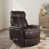 Dark Brown Faux Leather