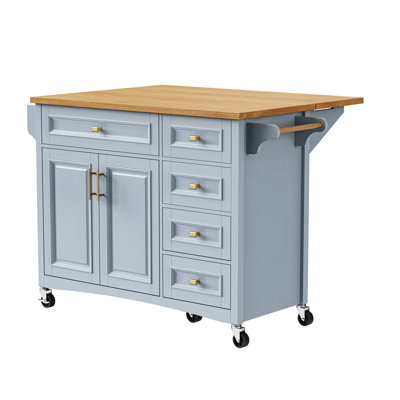 Kitchen Island With Drop Leaf
