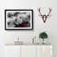 Winters Bloom Flowers in Abstract - Picture Frame Graphic Art Print-55765881-55765882