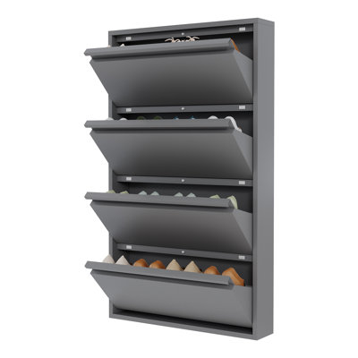 24 Pair Shoe Storage Cabinet