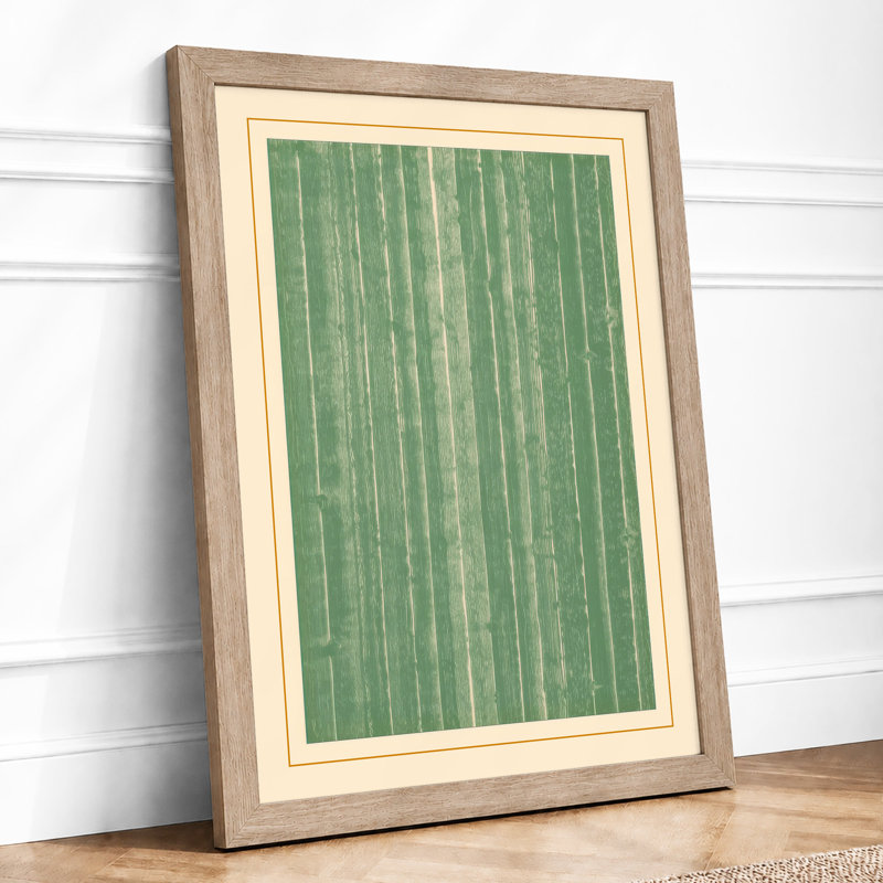 Vertical Rhythms Minimalist - Print, A1 - 84.1 x 59.4 cm, Oak