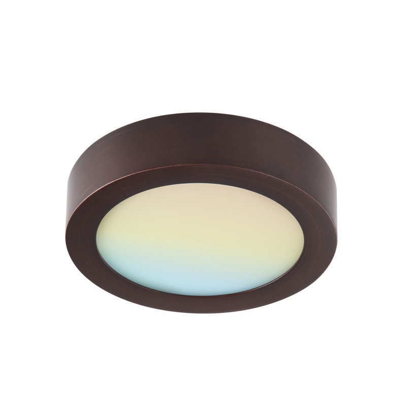 Plafonnier encastré à DEL 5,5 po, Bronze, H 2,32 po x l 9,06 po x P 9,06 po