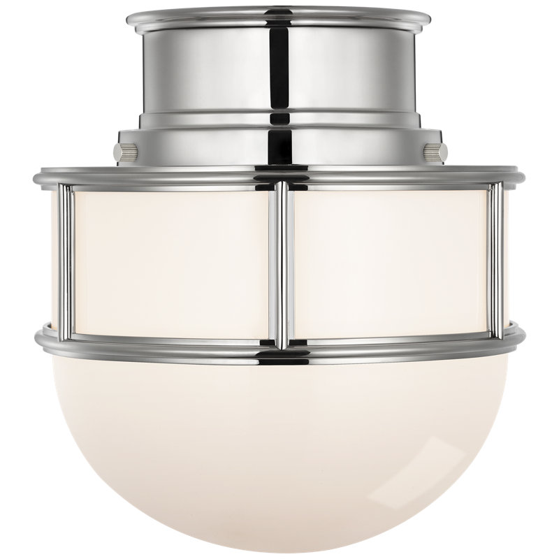 Chapman & Myers 1 - Light Flush Mount, Polished Nickel
