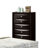 5-Drawers Chest 1pc Oval Knob Handles Transitional Bedroom Furniture